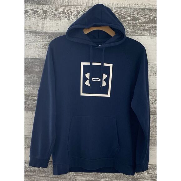 Under armour Other - UNDER ARMOUR Men's Sweatshirt Size XL Fleece Logo Hooded Blue